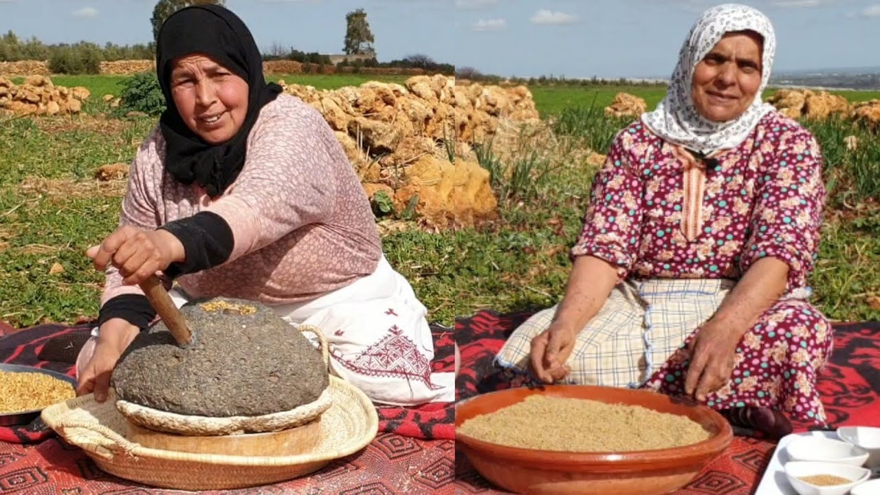 الزميطة المغربية القديمة مع لالة فتيحة و لالة حادة