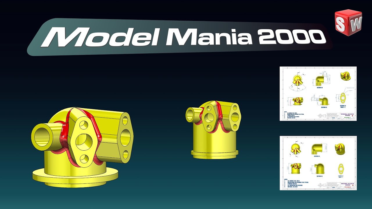 SolidWorks Model Mania 2000 | Remastered Tutorial