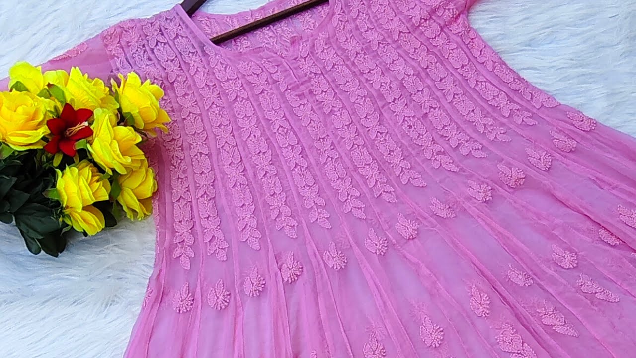 Chikankari by Shekhawati Finery LIve -55 | Lucknowi Anarkali | Lucknowi Kurti | Book on 9839830097