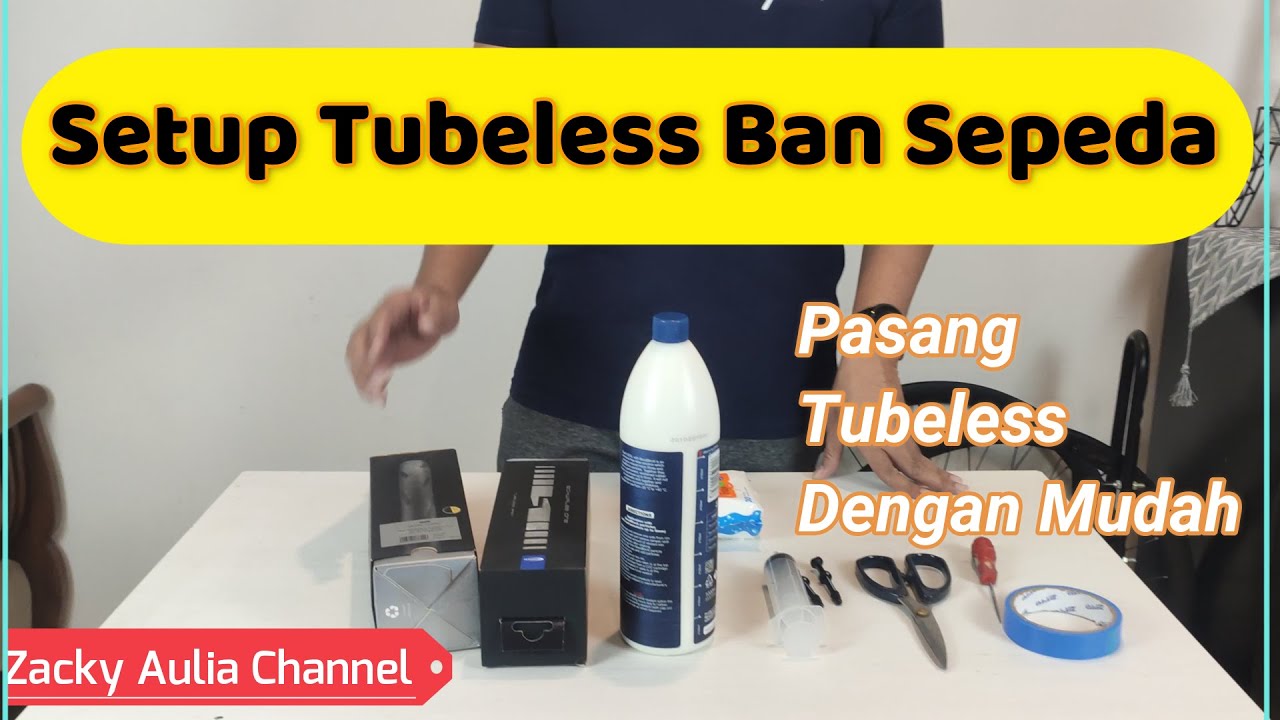 Tubeless Ban Sepeda Road bike | Cara Mudah Pemasangan Tubeless Ban Sepeda