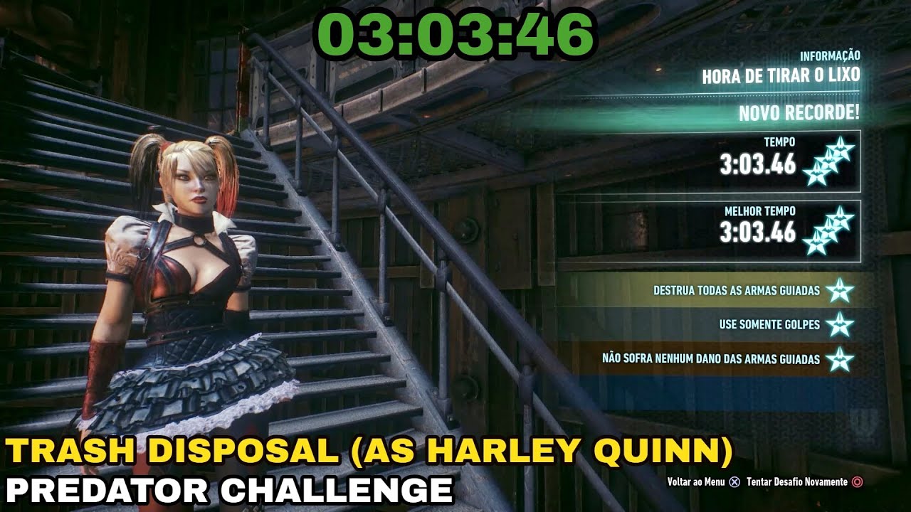 Batman: Arkham Knight - Trash Disposal (as Harley Quinn) - Predator Challenge