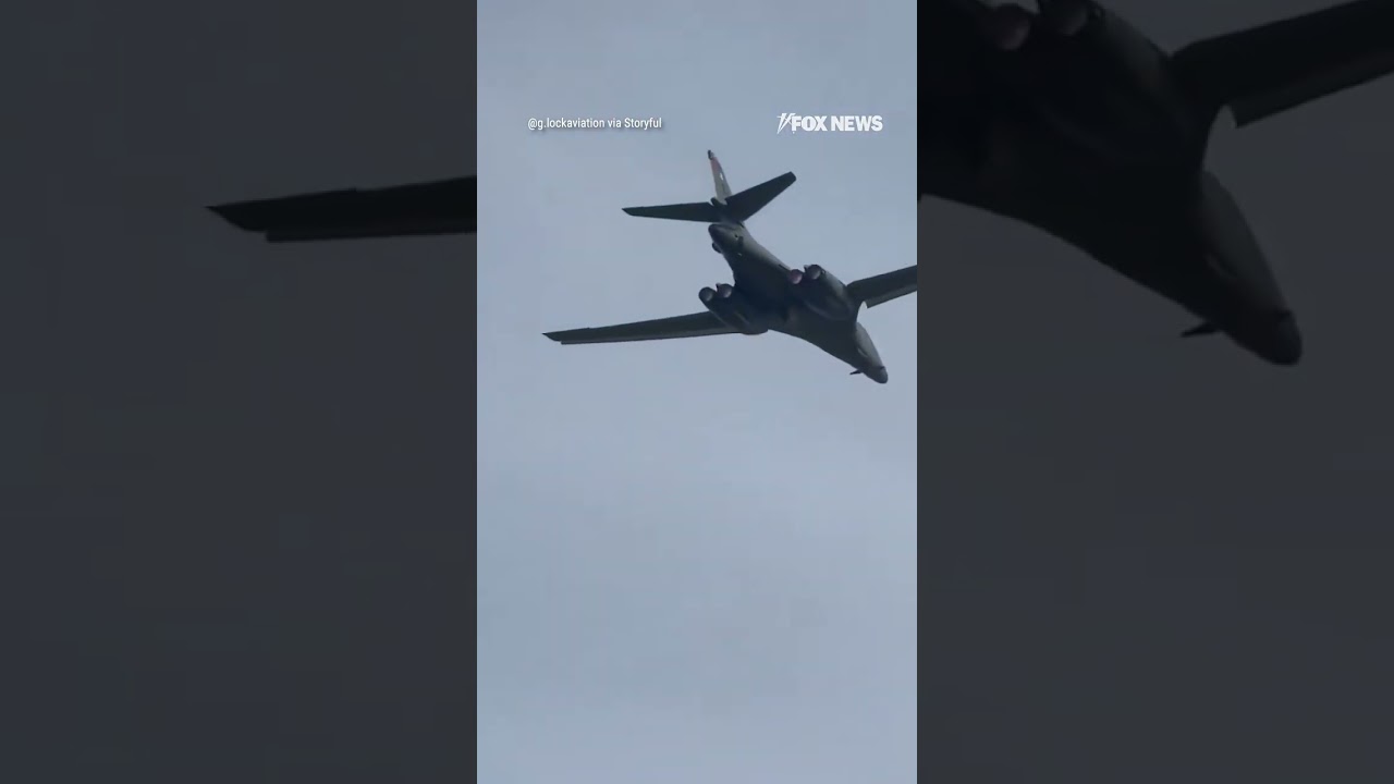 BREAKING: United States Air Force bombers seen taking off from air base in England #shorts #news