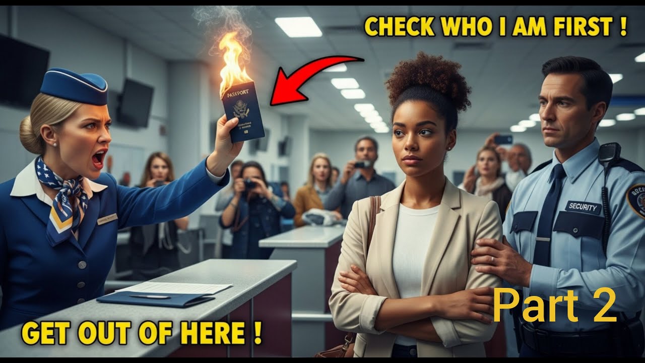 Gate Agent BURNS Black Girl's Passport in front of All— Unaware She's the Chief FAA Inspector Part 2