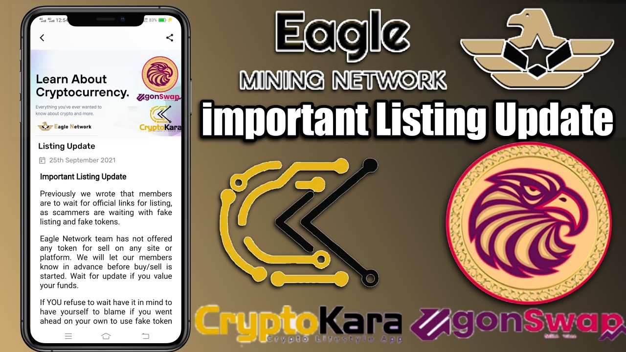 Eagle network important update | Cryptokara wallet and egonswap token update | eagle withdrawal