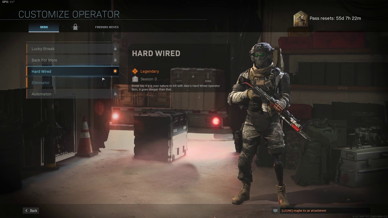 How to unlock Alex's new operator skin 