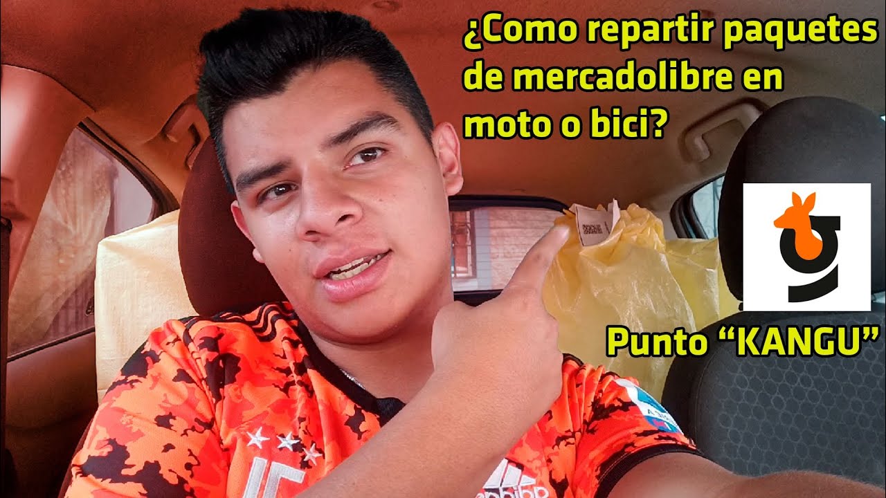 Cómo repartir paquetes en moto o bici de MercadoLibre, Punto Kangu!