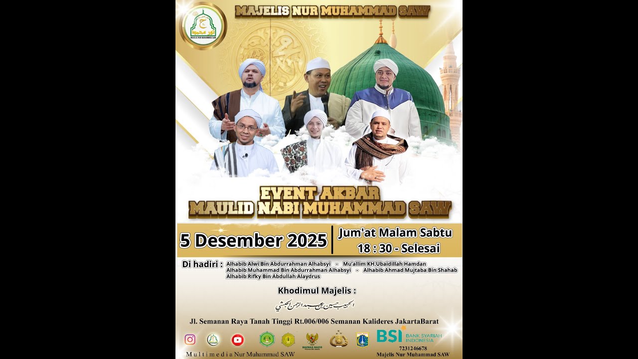EVENT AKBAT MAULID NABI MUHAMMAD SAW | MAJELIS NUR MUHAMMAD