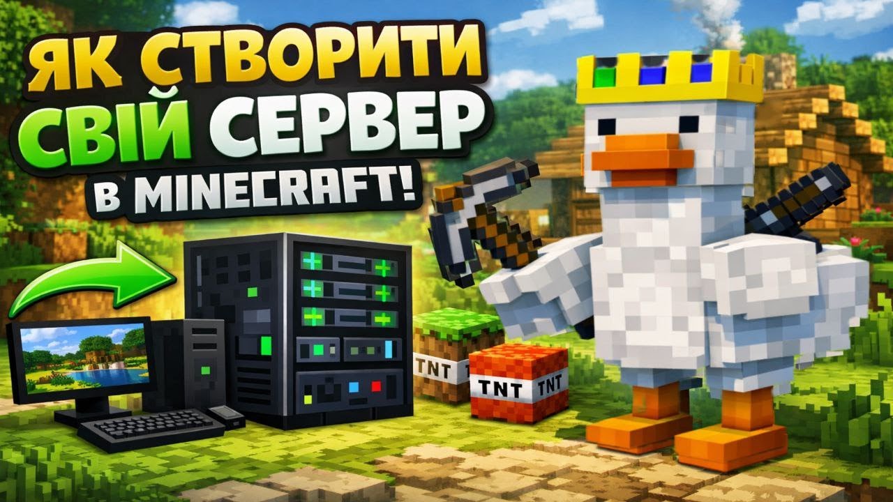 ЯК СТВОРИТИ СВІЙ СЕРВЕР В МАЙНКРАФТ? | ПЕРША ЧАСТИНА