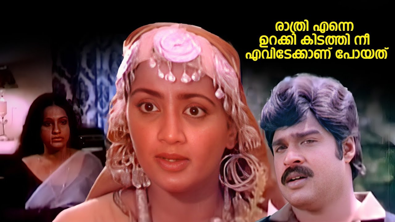രാത്രി എന്നെ ഉറക്കി കിടത്തി നീ എവിടേക്കാണ് പോയത് | Thadaakam | Seema & Ratheesh Old Movie Scene