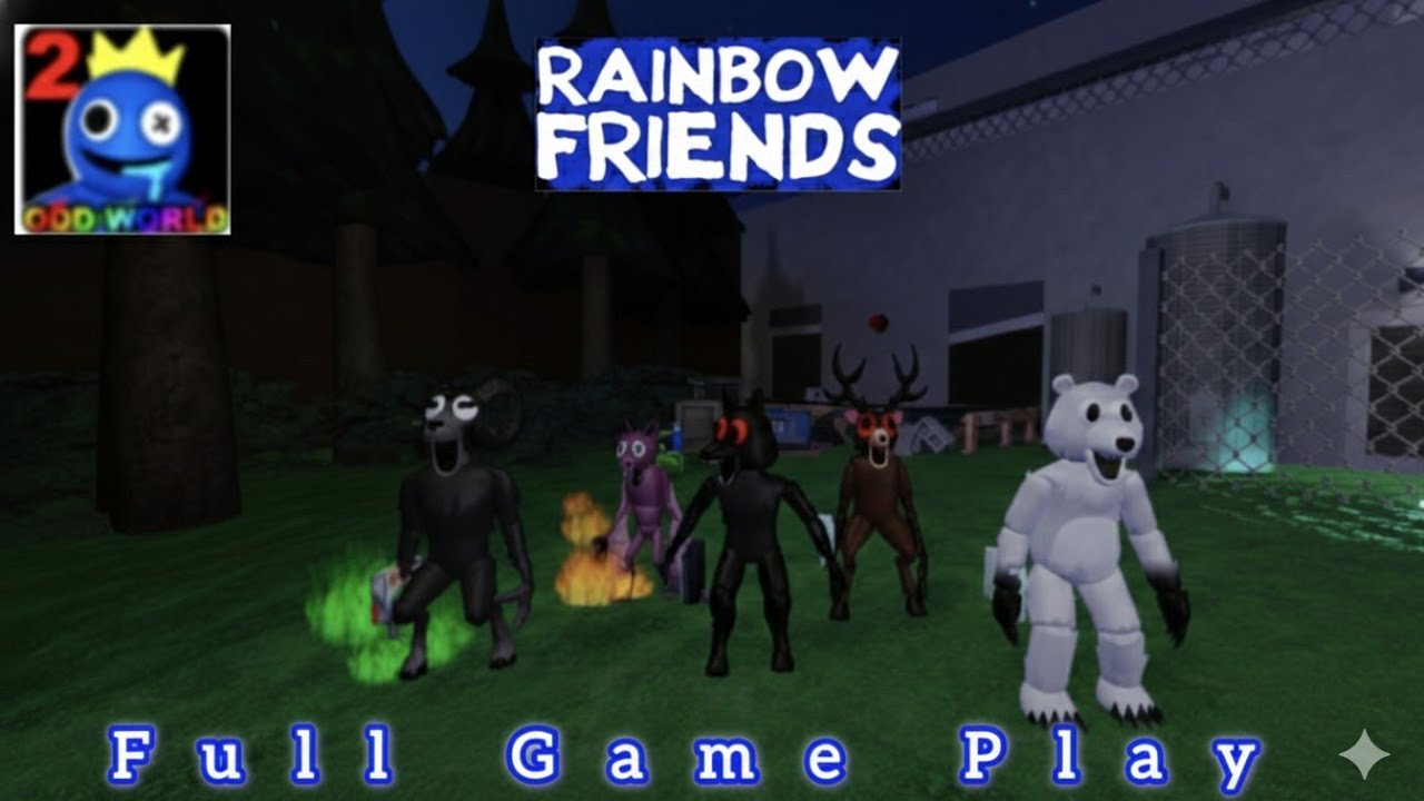 Playing As Baby Deer Wolf Beer Ram And Bat In Rainbow Friends Full Gameplay #rainbowfriends #roblox 