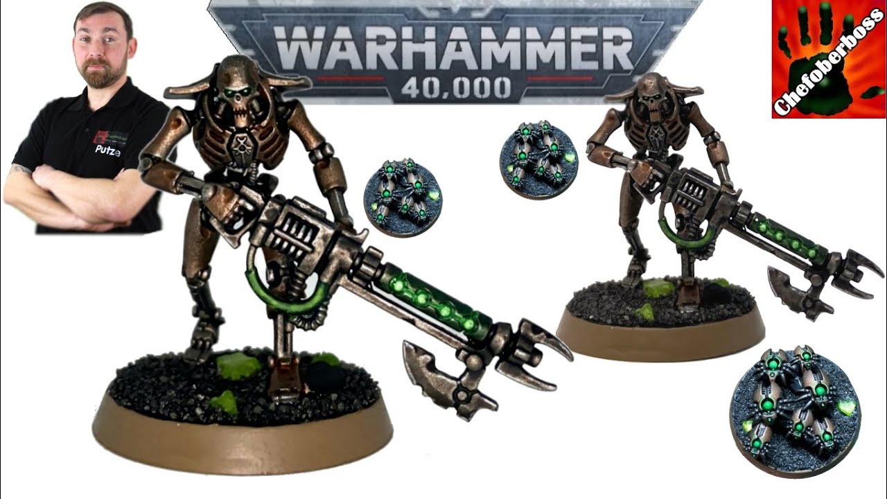 Wie bemalt man Necron Krieger aus der Warhammer 40.000 Indomitus Box - Putzes Bemal Tutorial