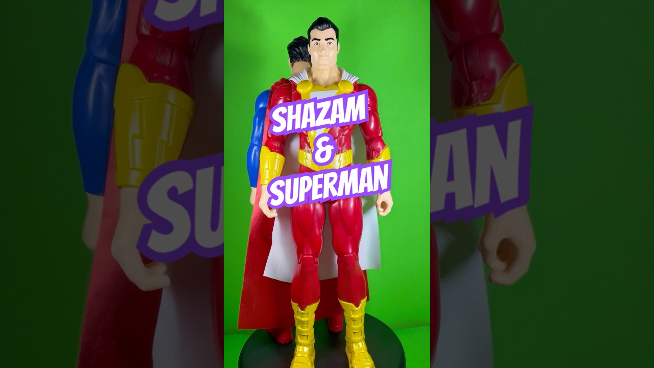 SHAZAM & SUPES💥#shorts #actionfigures #superman #toys #unboxing #review #dccomics #youtubeshorts