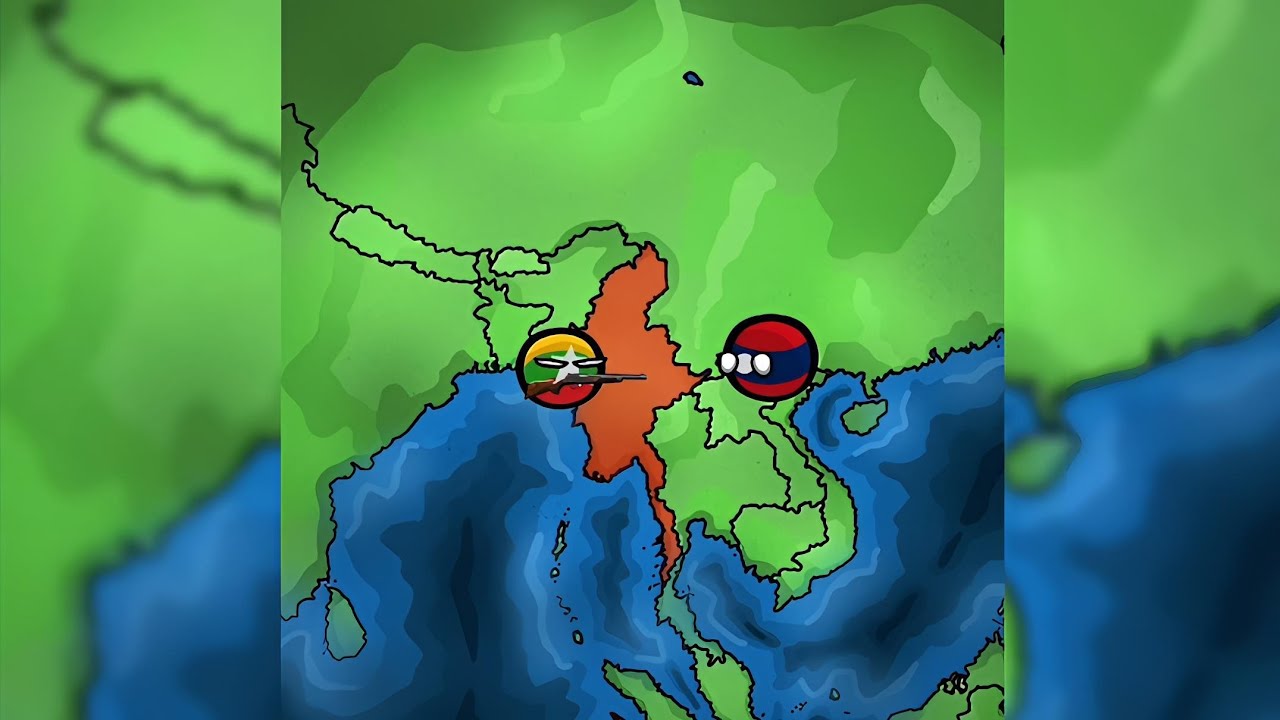 История Мьянмы 🇲🇲 | Анимационный ролик от Countryball
