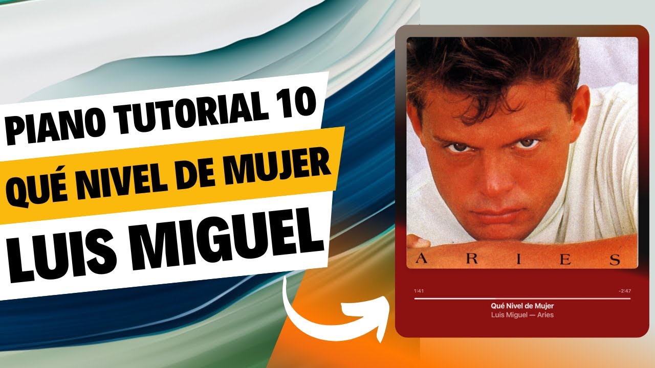 Qué Nivel De Mujer | Luis Miguel | Puente II + Final Piano Tutorial