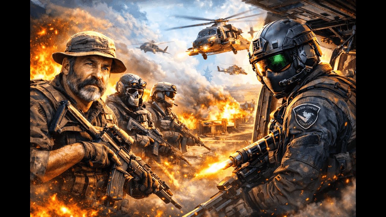 Shadow Company Air Support | COD MW 3 Intense Airbase Mission Game play