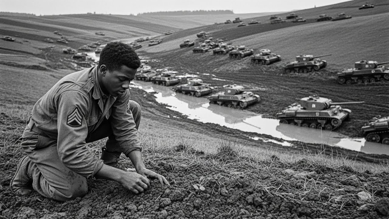 One Black Soldier Built a Trap From Mud — And 40 German Tanks Never Left That Hill