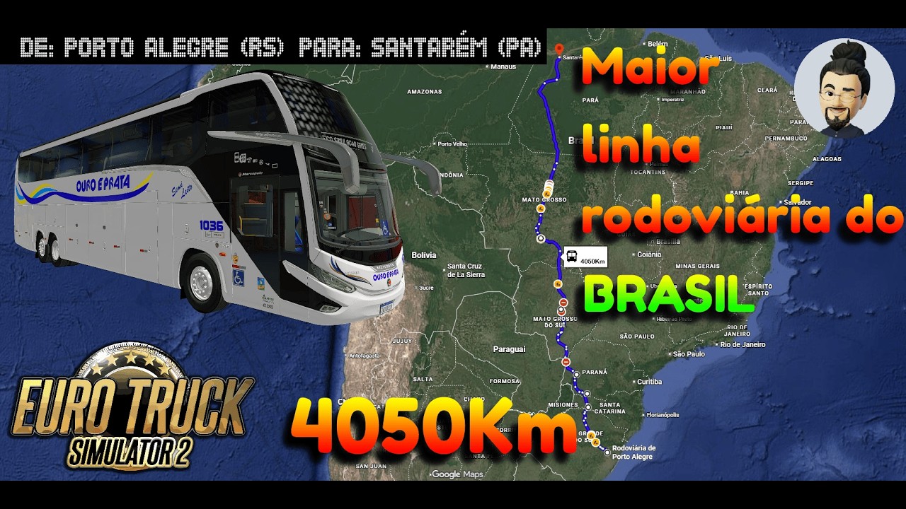 Euro Truck Simulator 2 - Simulando a maior viagem do Brasil: De Porto Alegre (RS) para Santarém (PA)