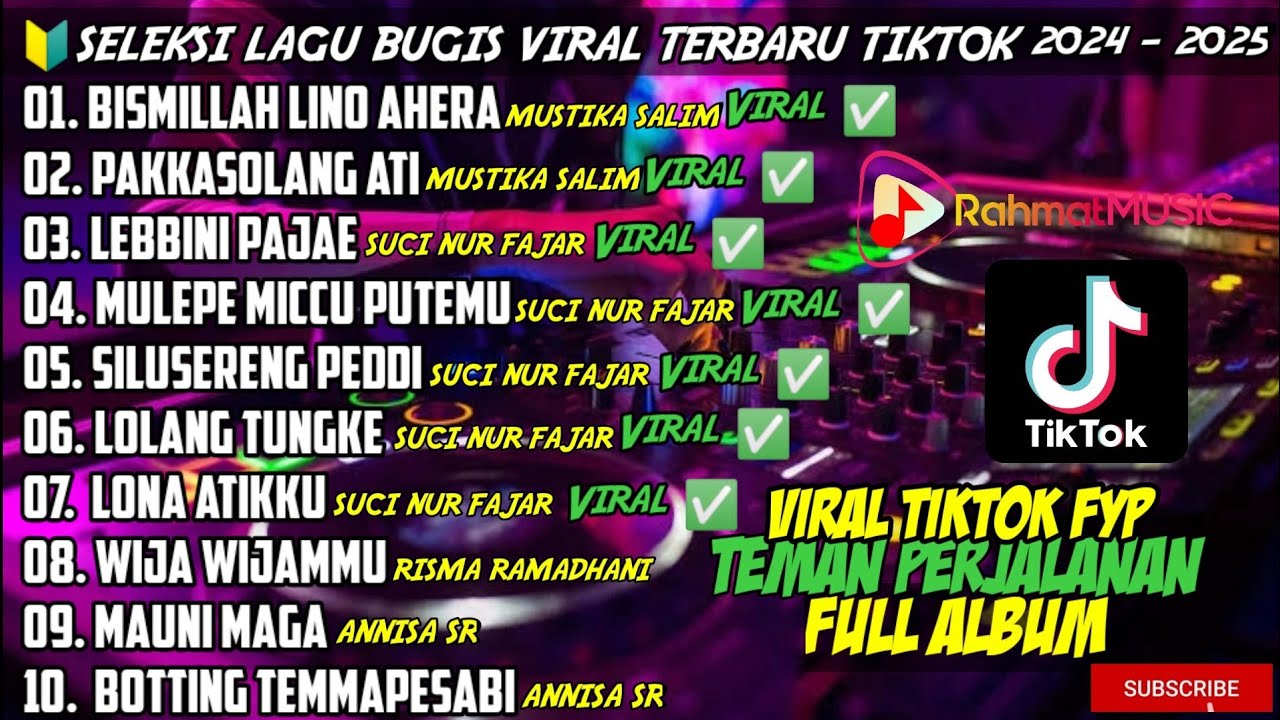 🔰KUMPULAN LAGU BUGIS VIRAL TERBARU TIKTOK 2025 { Bismillah Lino Ahrea & Pakkasolang Ati } Full Album