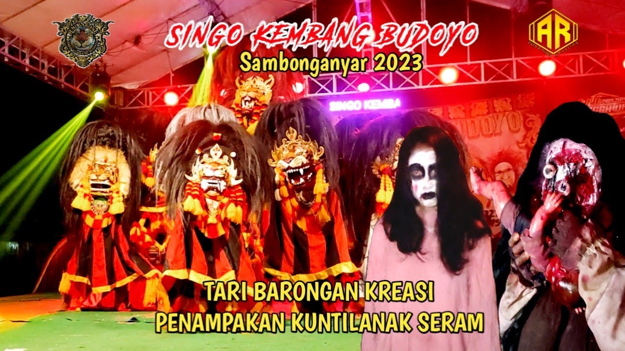 Penampakan Kuntilanak Serem // Tari Barongan Kreasi SKB Singo Kembang Budoyo Sambonganyar 2023