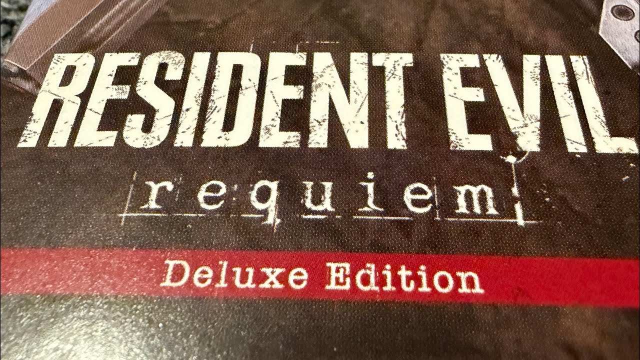 Resident Evil requiem PS5 Deluxe Edition unboxing 