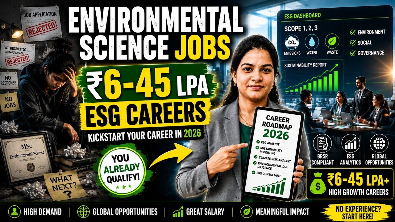 Jobs after MSc Environmental Science #ESG Careers Nobody Told You About 2026 Guide #greenjobs #esg 