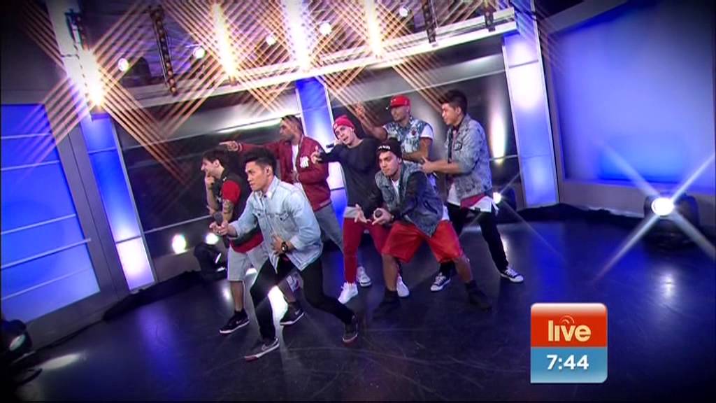 Justice Crew perform 'Everybody' live  on sunrise