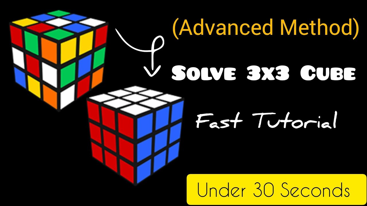 Advanced Method | Solve Rubix Cube | Under 30 Seconds [ Fast Tutorial]
