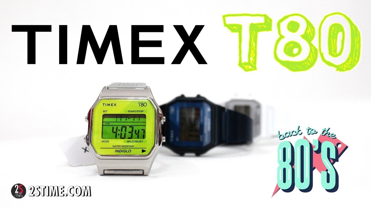 TIMEX T80 34mm Stainless Steel | The Best Retro Digital Watch