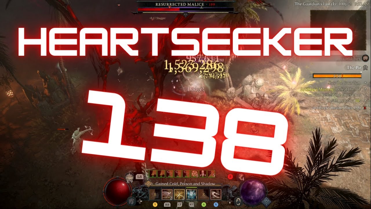 Heartseeker Rogue - Pit 138 Clear - Season 4 - Diablo IV