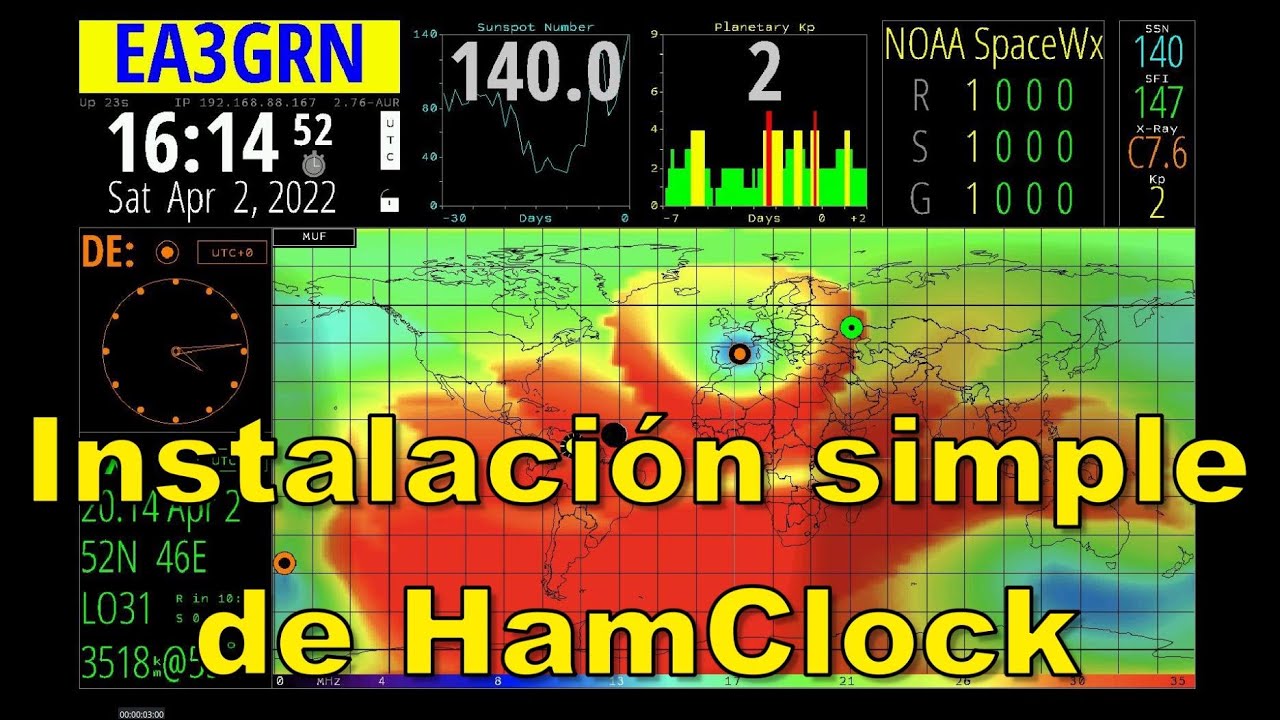 080 - REVISITANDO HAMCLOCK: UNA INSTALACIÓN ACTUALIZADA Y MAS SIMPLE