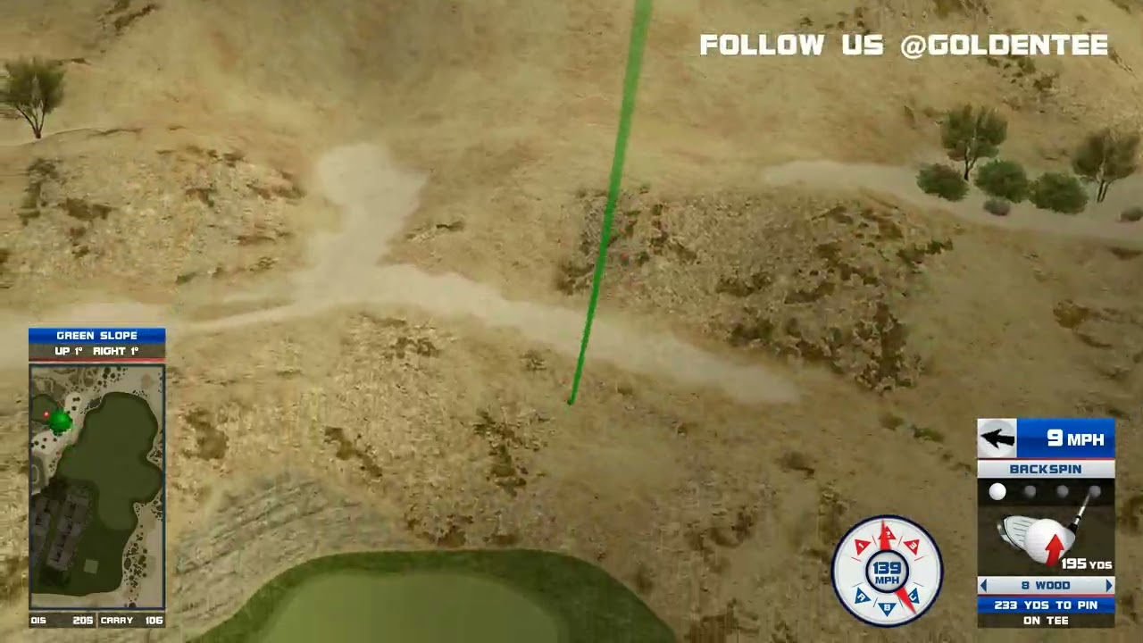 Golden Tee Great Shot on Acoma Mesa!