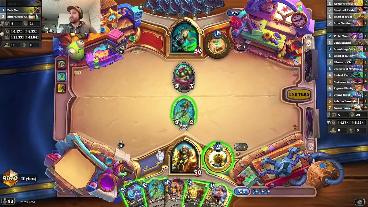Attacking for INFINITE with OTK Paladin - Hearthstone Standard Legend - Hand of Infinity