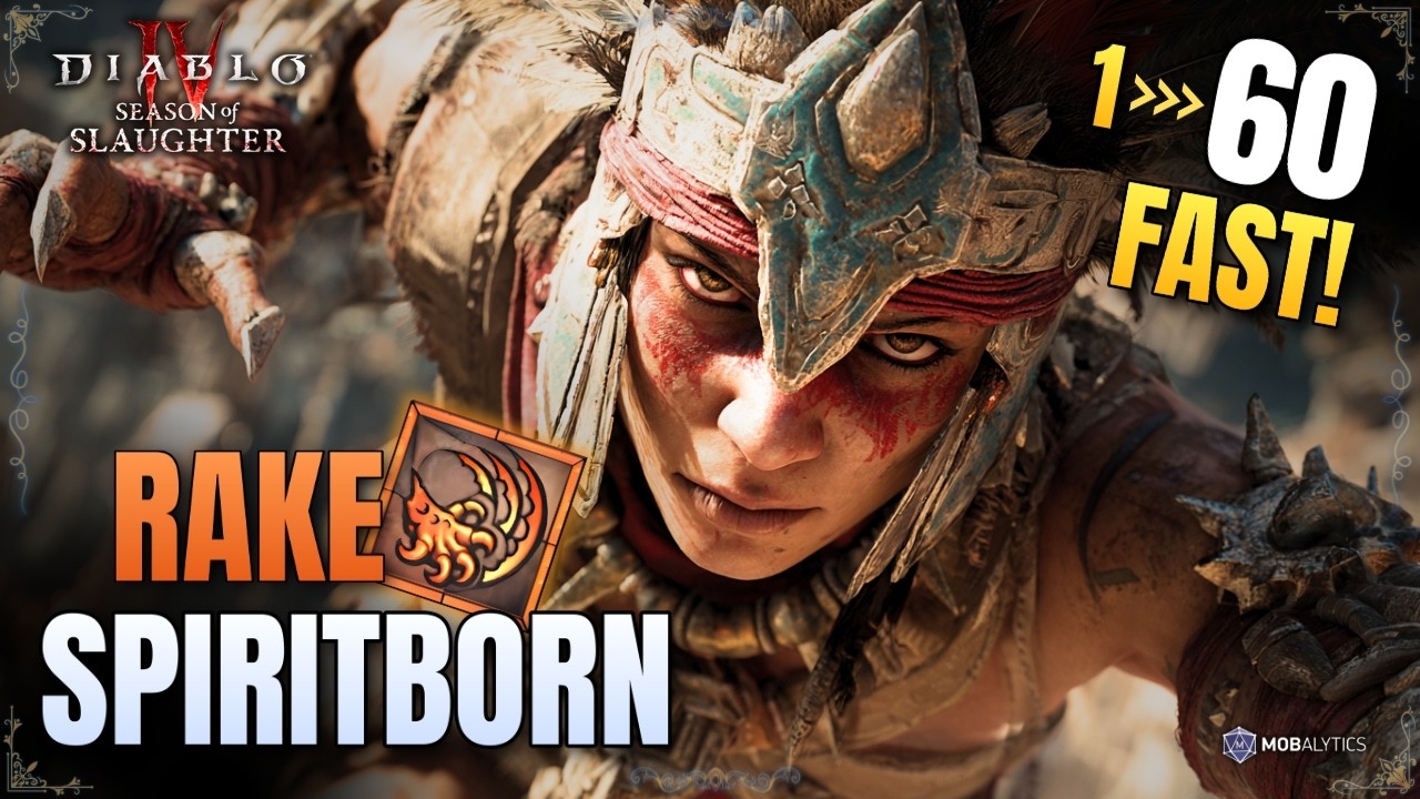 This Rake Spiritborn Makes Levelling EASY In Diablo 4 Season 12!
