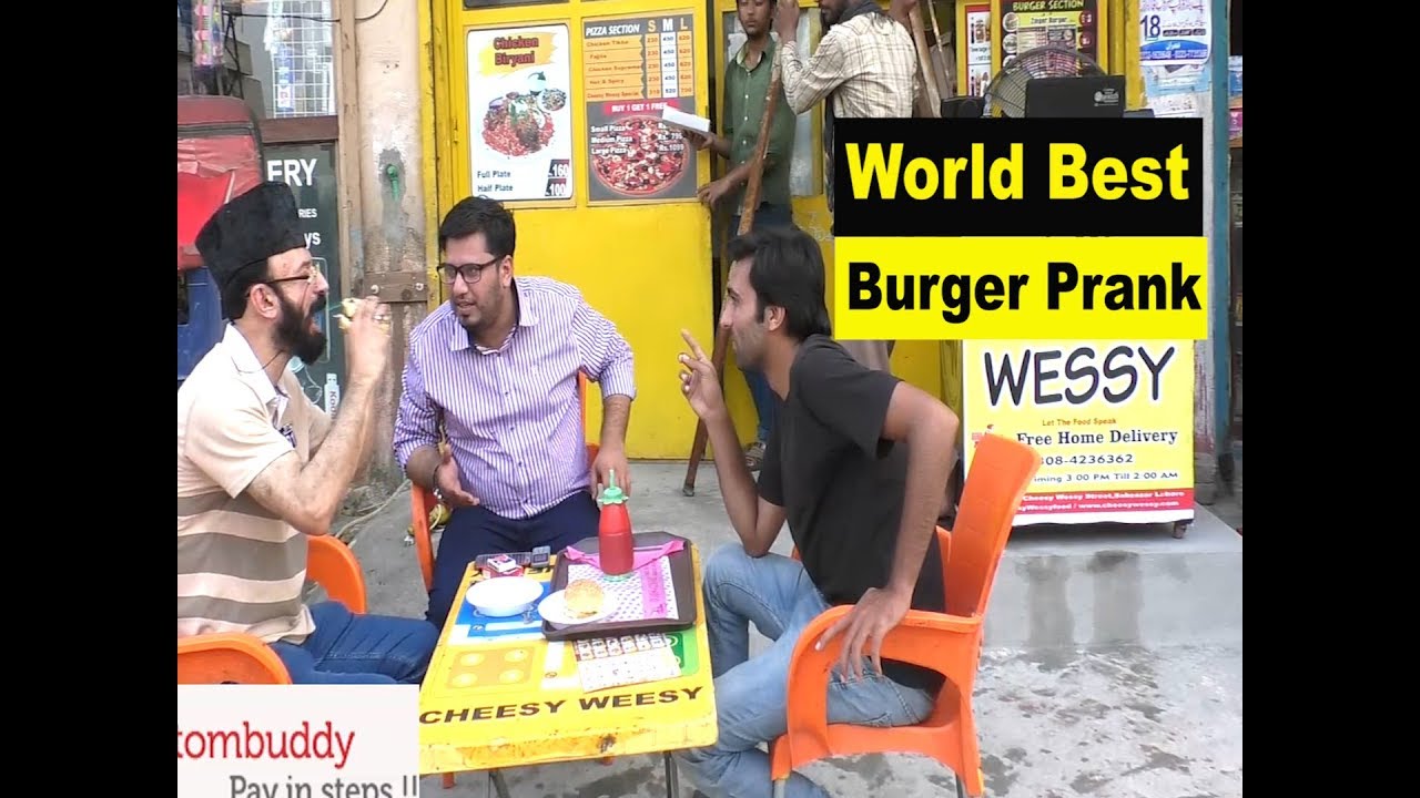 World Best  Burger Prank  |Allama pranks |Lahore TV | Pakistan | pranks in India
