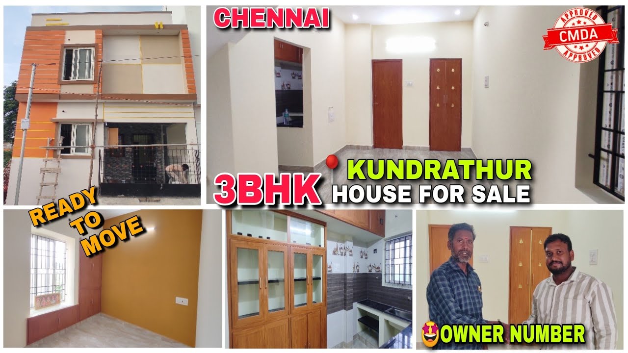 🏡Independent 3BHK Duplex Villa For Sale in Chennai Kundrathur 🤩Owner Number 😍Semi Furnished