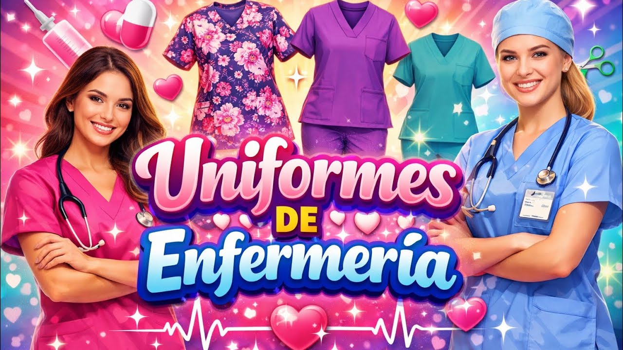Estos son los uniformes de enfermería que se usa 👩‍⚕️