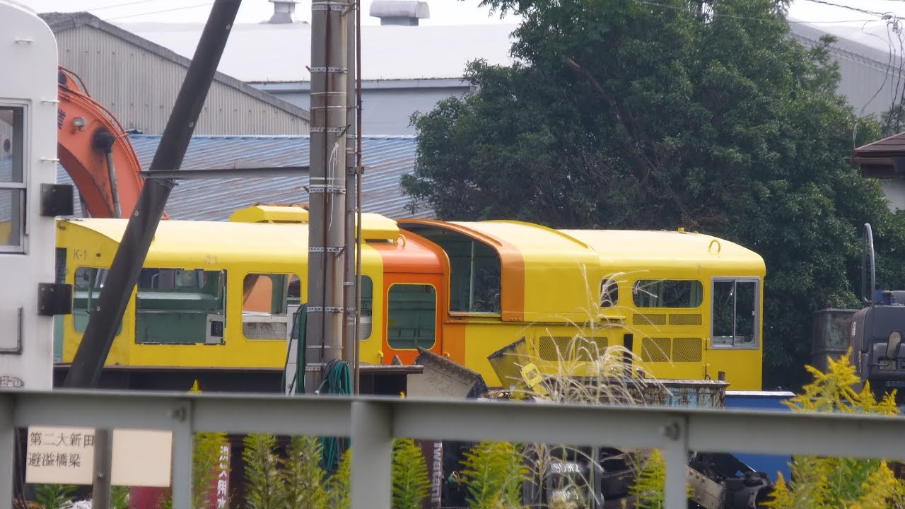【珍しい廃車車両】渡瀬北留置線に「Ｋ－１」とだけ書かれた多摩モノレール「Ｋ－１」工作車　廃車車両