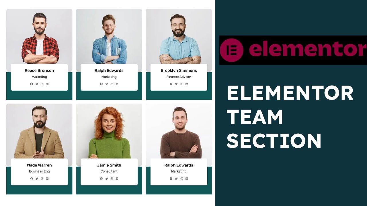 5 MINUTES to a STUNNING Team Section in WordPress with Elementor