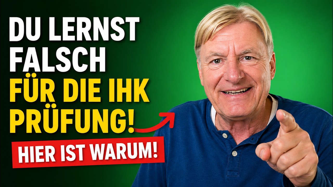 Du lernst falsch für die IHK Prüfung . Hier ist warum
