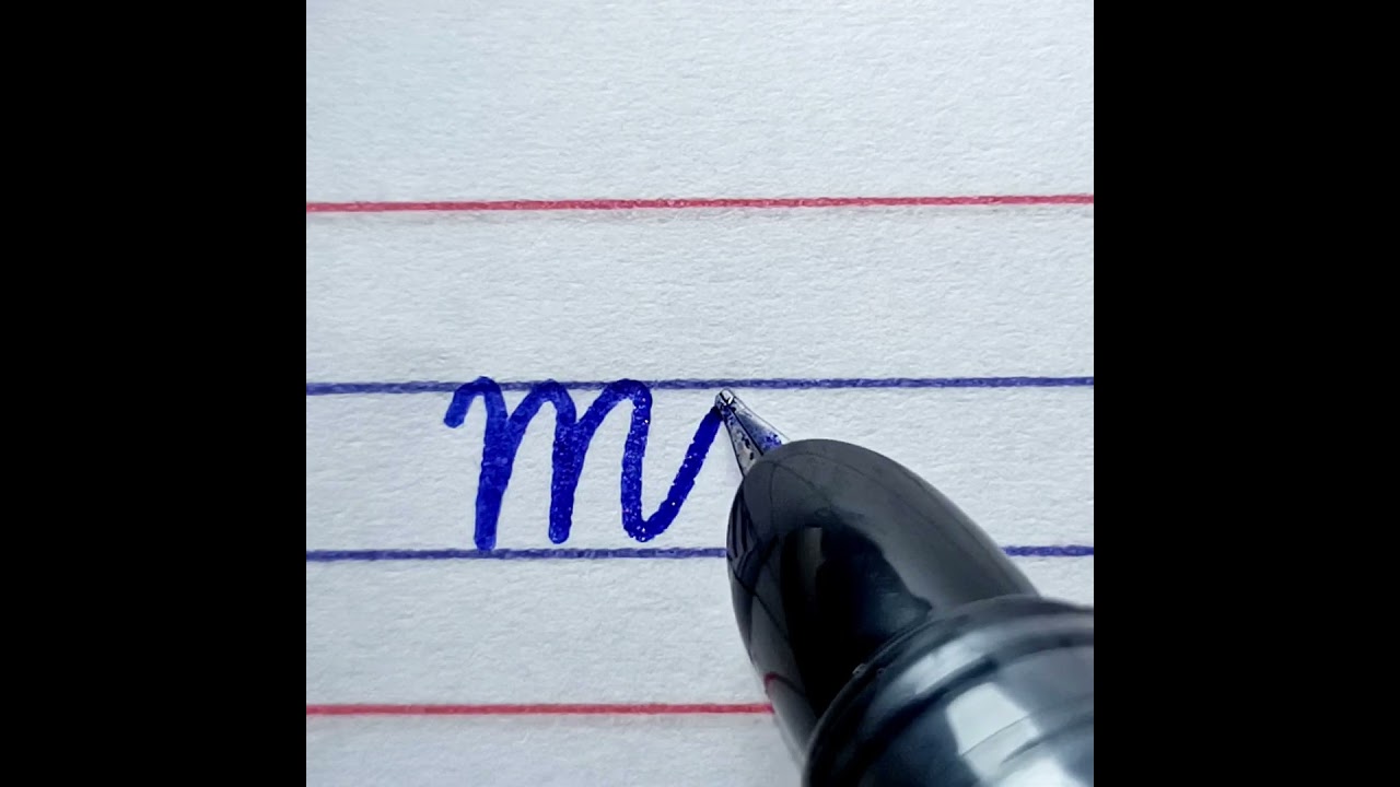 How to write ma in joining letter cursive writing