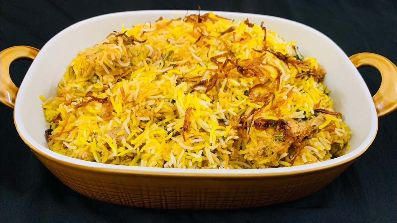 Hyderabadi Chicken Dum Biriyani | Chicken Dum Biriyani by simmer and cook