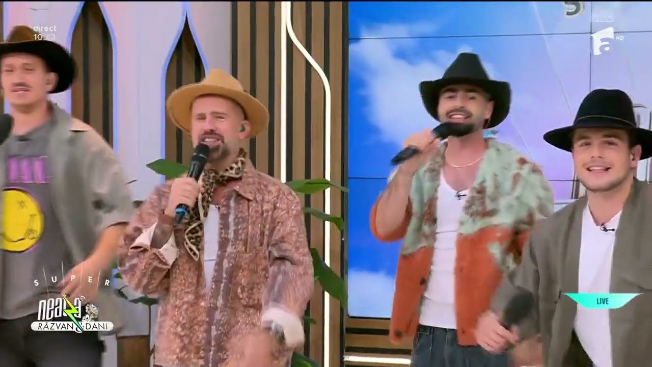 Moment amuzant la Super Neatza! Ristei, Bubu, Mane și Aris c&acirc;ntă piesa Sunt un cocalar