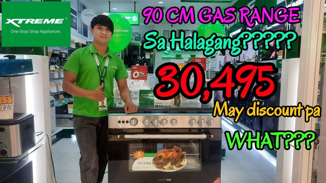 XTREME GASRANGE 90CM SA HALAGANG ???? May Big Discount pa?WORTH IT NGA BA???💚💚💚🔥💯