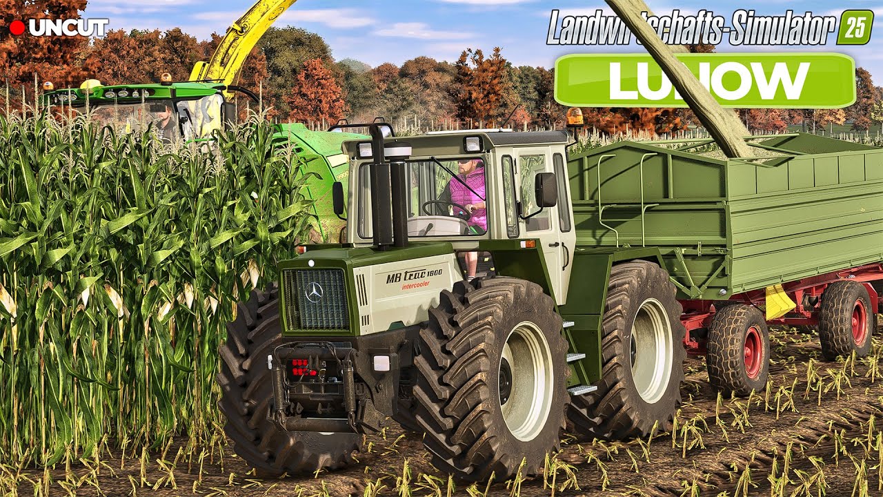 Mais-Häckseln Spezial! 🌽 Vollgas auf der LUNOW mit dem MB-TRAC 1800! 🚜 | LS25