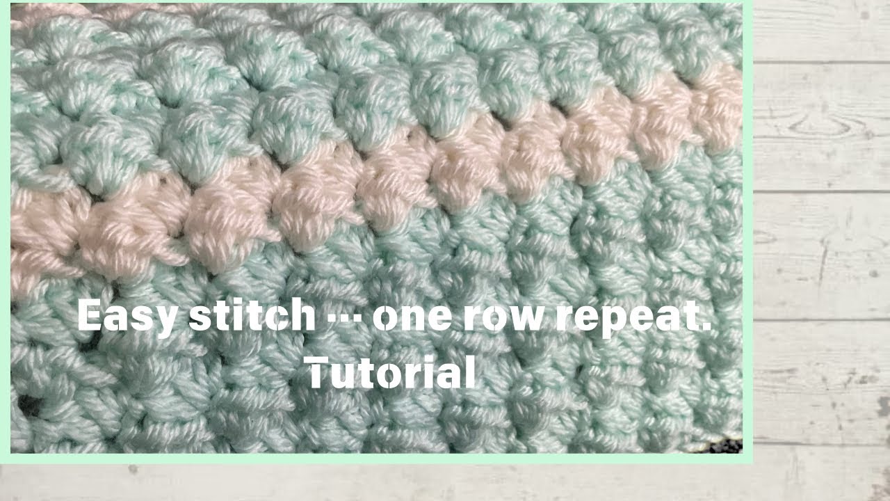 Easiest Crochet Blanket stitch and oh so pretty Tutorial