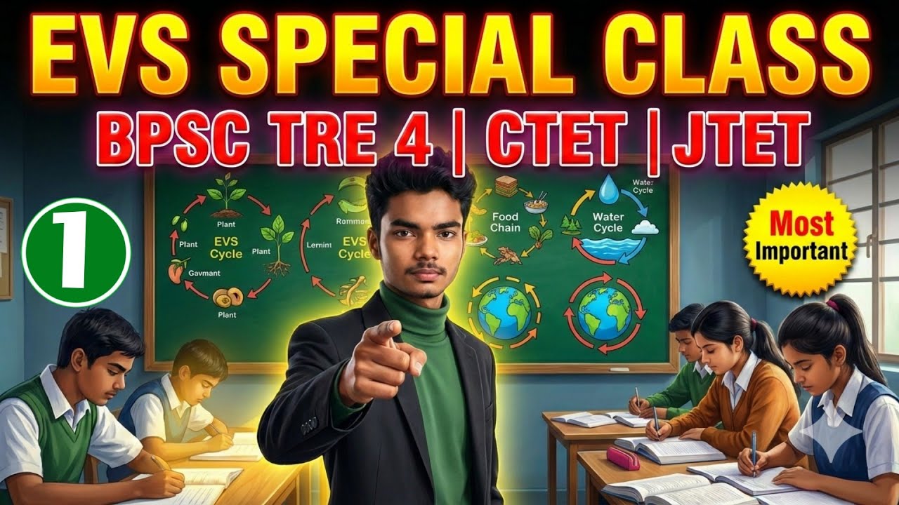 EVS Complete Class for TET Exams 2026 | BPSC TRE 4 | CTET | JTET