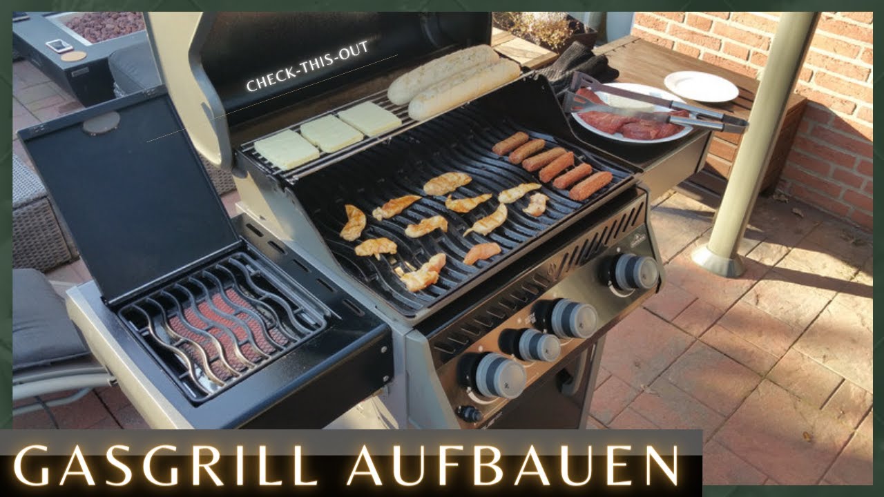 Gasgrill aufbauen (Napoleon Rogue XT 425)