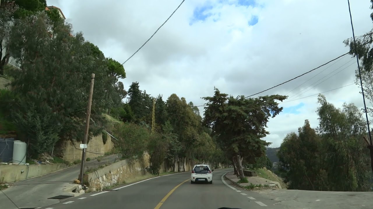 Driving: Lebanon Road Trip: From Beirut To Chouf (Semkanieh, Samqaniyeh), Lebanon (2015-02-08)