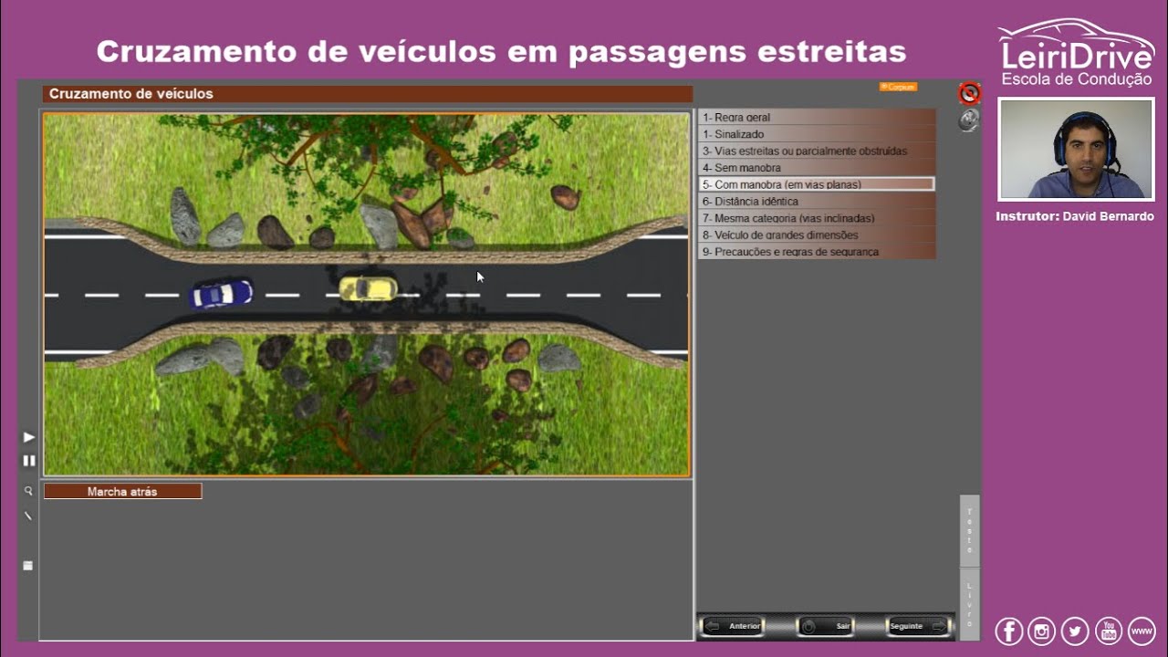 Aula de Código - Cruzamento de Veículos em Passagens Estreitas