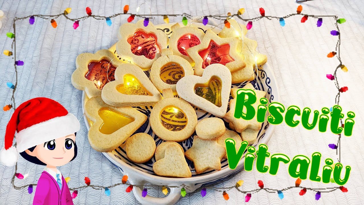 🎄❄️🎅 Biscuiți Vitraliu || Stained Glass Cookies 🎅❄️🎄 || Rețete pentru copii || HiKiddo
